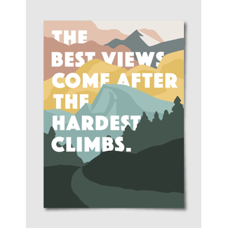 Landmark Project Hardest Climb Poster 12x16