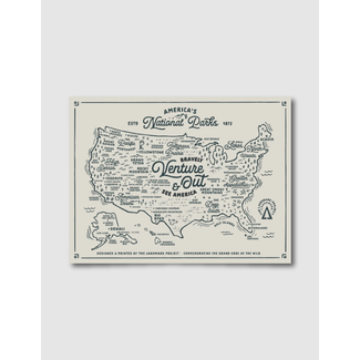 Landmark Project National Park Service NPS Map Poster 18x24