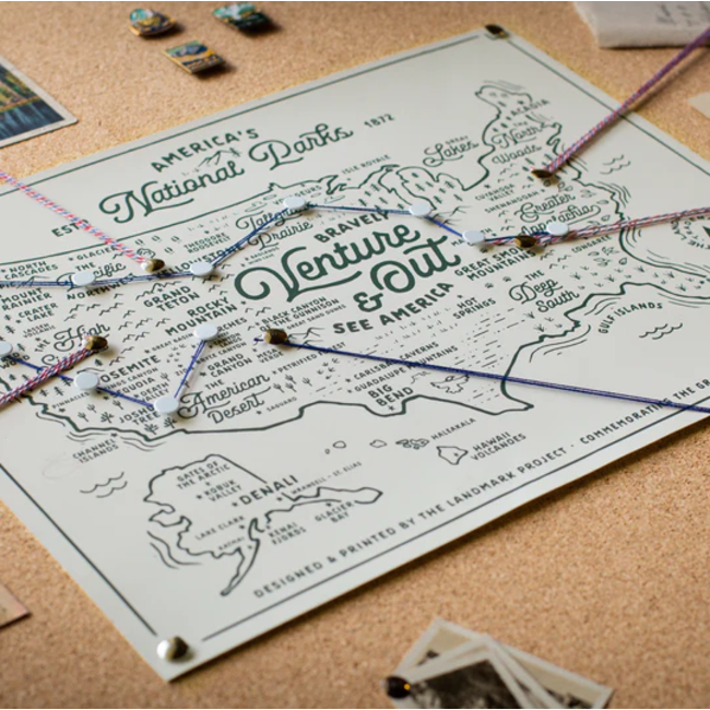 Landmark Project National Park Service NPS Map Poster 18x24