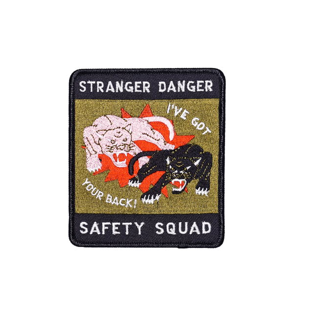 Oxford Pennant Stranger Danger Safety Squad Embroidered Patch