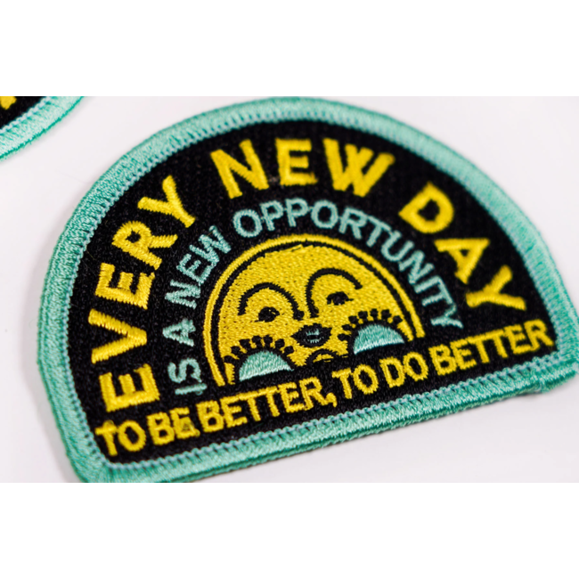 Oxford Pennant Every New Day Embroidered Patch