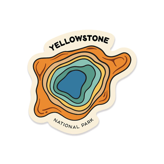 Keep Nature Wild Yellowstone Grand Prismatic Spring Sticker