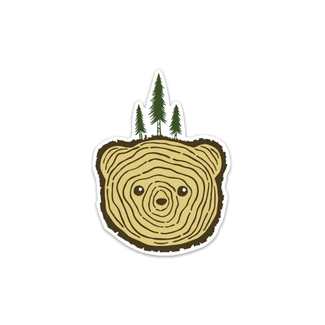 Keep Nature Wild Bear Tree Sticker