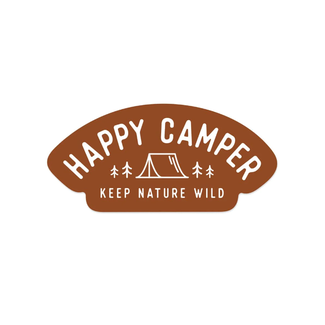 Keep Nature Wild Happy Tent Camper Sticker