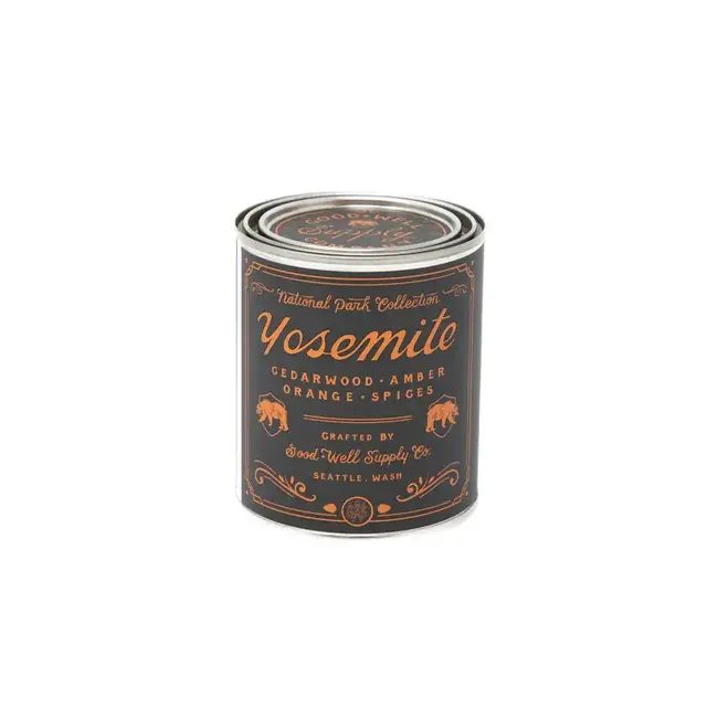 Good & Well Yosemite National Park Candle 1/2 Pint