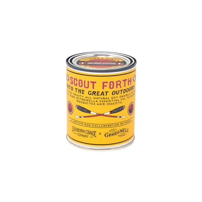 Good & Well Scout Forth Citronella Camp Candle 1/2 Pint
