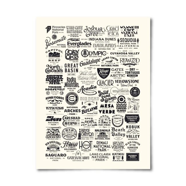 Landmark Project National Park Type Poster