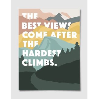 Landmark Project Hardest Climb Poster 18x24