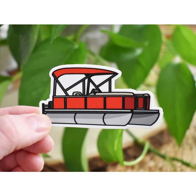 Wild North Co Pontoon Sticker