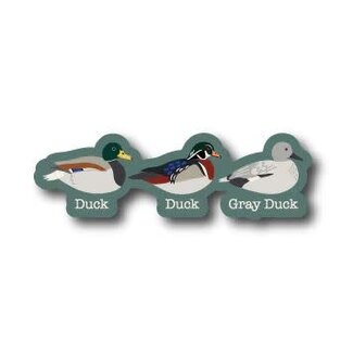 Wild North Co Duck Duck Gray Duck Sticker