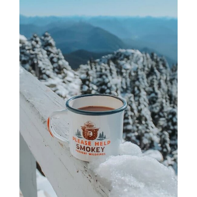 Landmark Project Smokey Bear Enamelware Mug