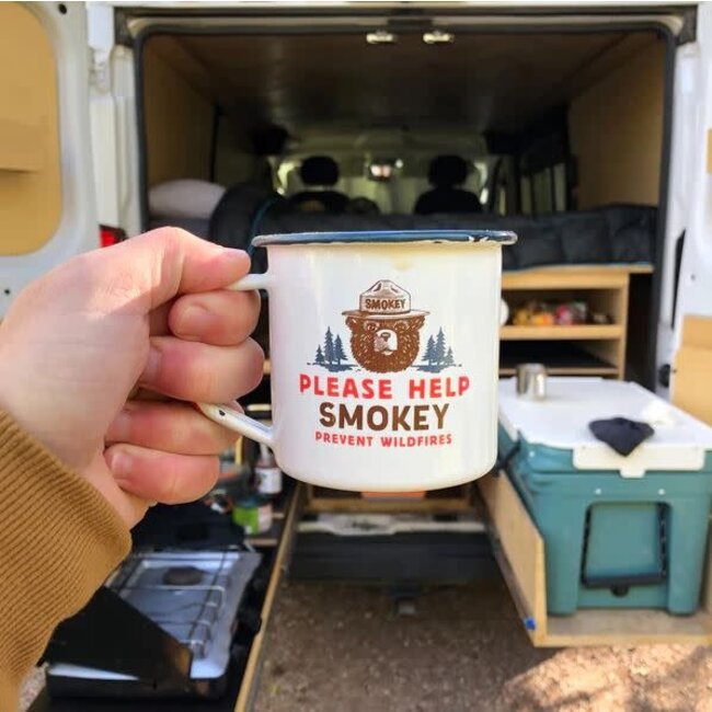 Landmark Project Smokey Bear Enamelware Mug
