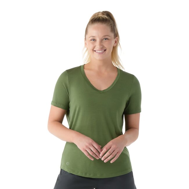 Smartwool Women's Active Ultralite V-Neck Short Sleeve Shirt