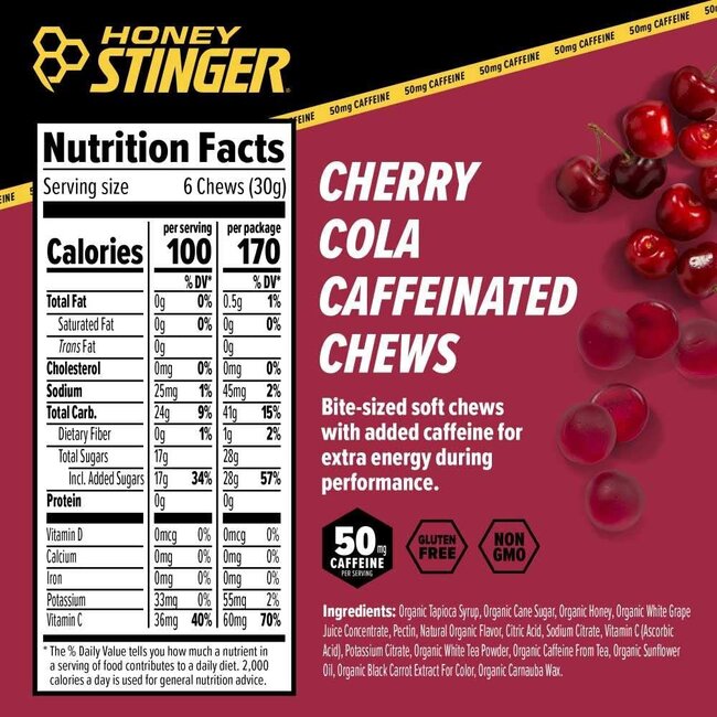 Honey Stinger Caffeinated Energy Chews