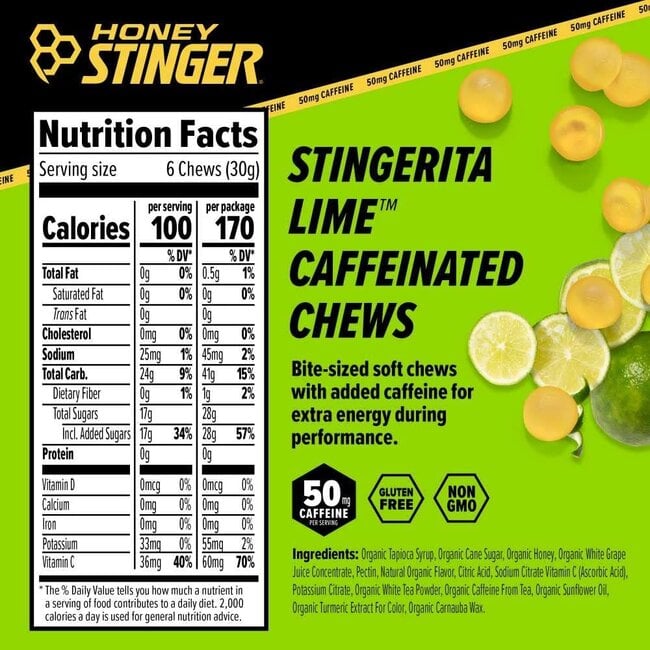 Honey Stinger Caffeinated Energy Chews