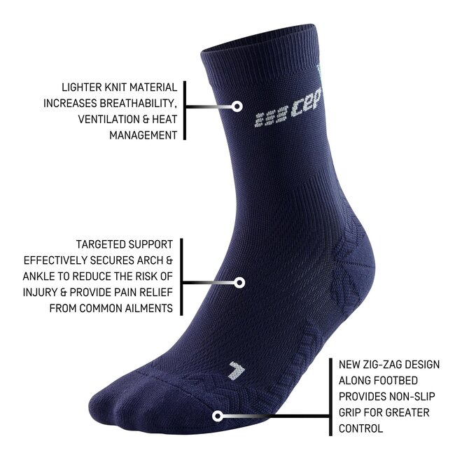 CEP Men's Ultralight Mid Cut Compression Socks