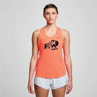 Saucony Women's New Run Fargo Bison Stopwatch Singlet