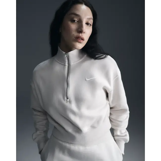 Nike Women's Sportswear Phoenix Fleece 1/2-Zip Cropped Sweatshirt