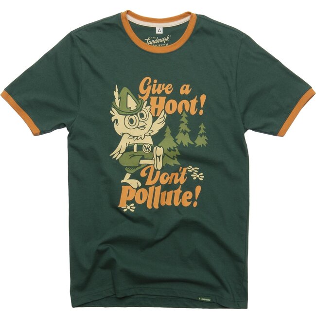 Landmark Project Woodsy Owl Retro Short Sleeve Ringer Tee