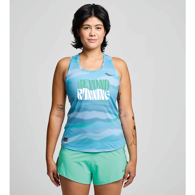Saucony Women's BR New Groove Stopwatch Singlet