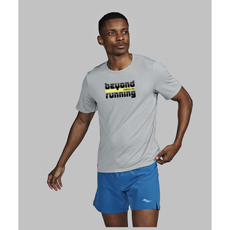 Saucony Men's BR Comp Stopwatch Short Sleeve