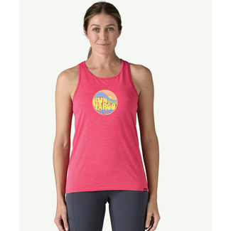 Patagonia Women's Run Fargo Sunny Groove Capilene Cool Daily Tank