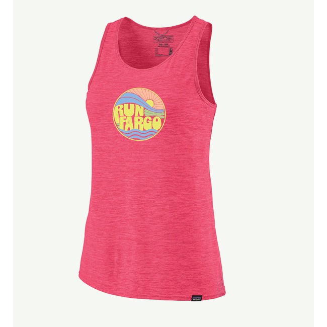 Patagonia Women's Run Fargo Sunny Groove Capilene Cool Daily Tank