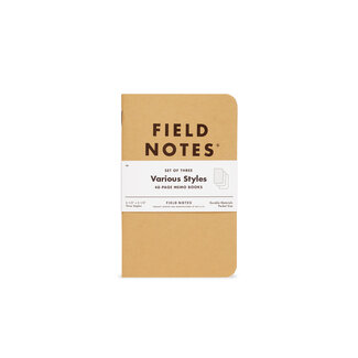 Field Notes Original Kraft 3-Pack - Graph