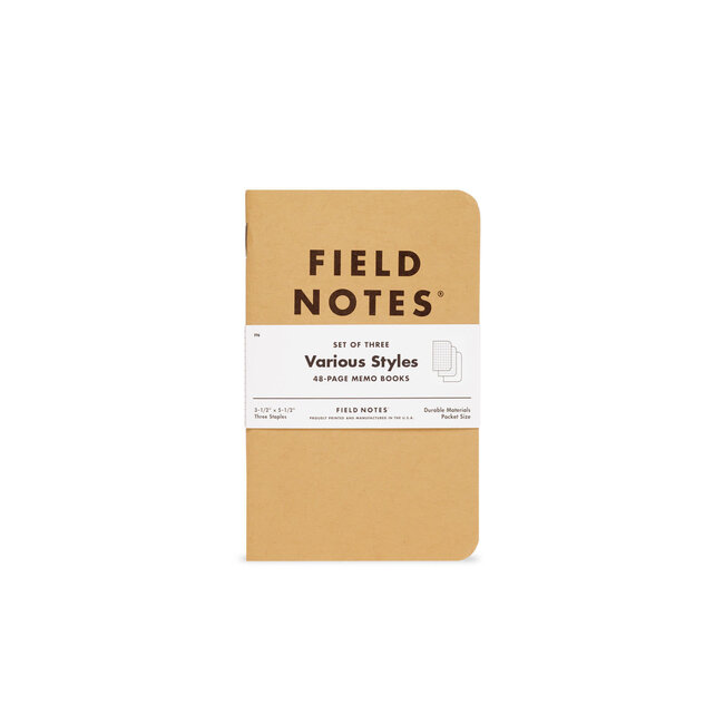 Field Notes Original Kraft 3-Pack - Graph