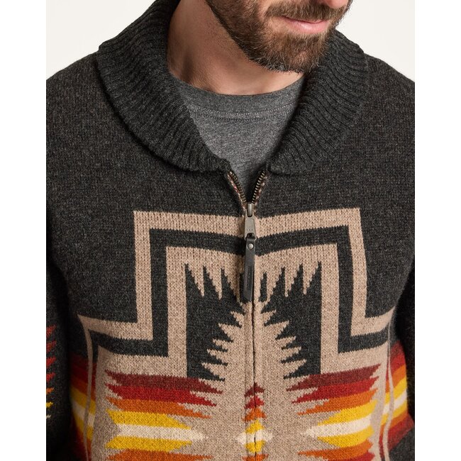 Pendleton Harding Zip Lambswool Cardigan