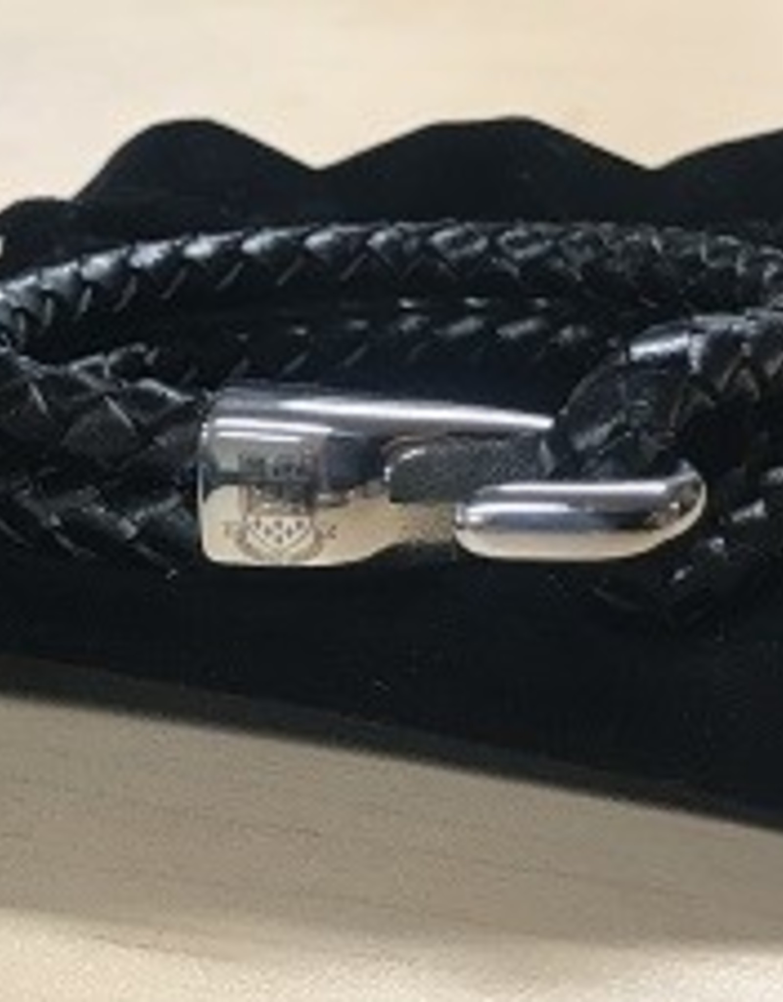 Leather Woven BVG Bracelet - CLEARANCE