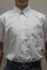 Shirt - Button Down Mens - Short Sleeve - Sized by Neck in Inches
