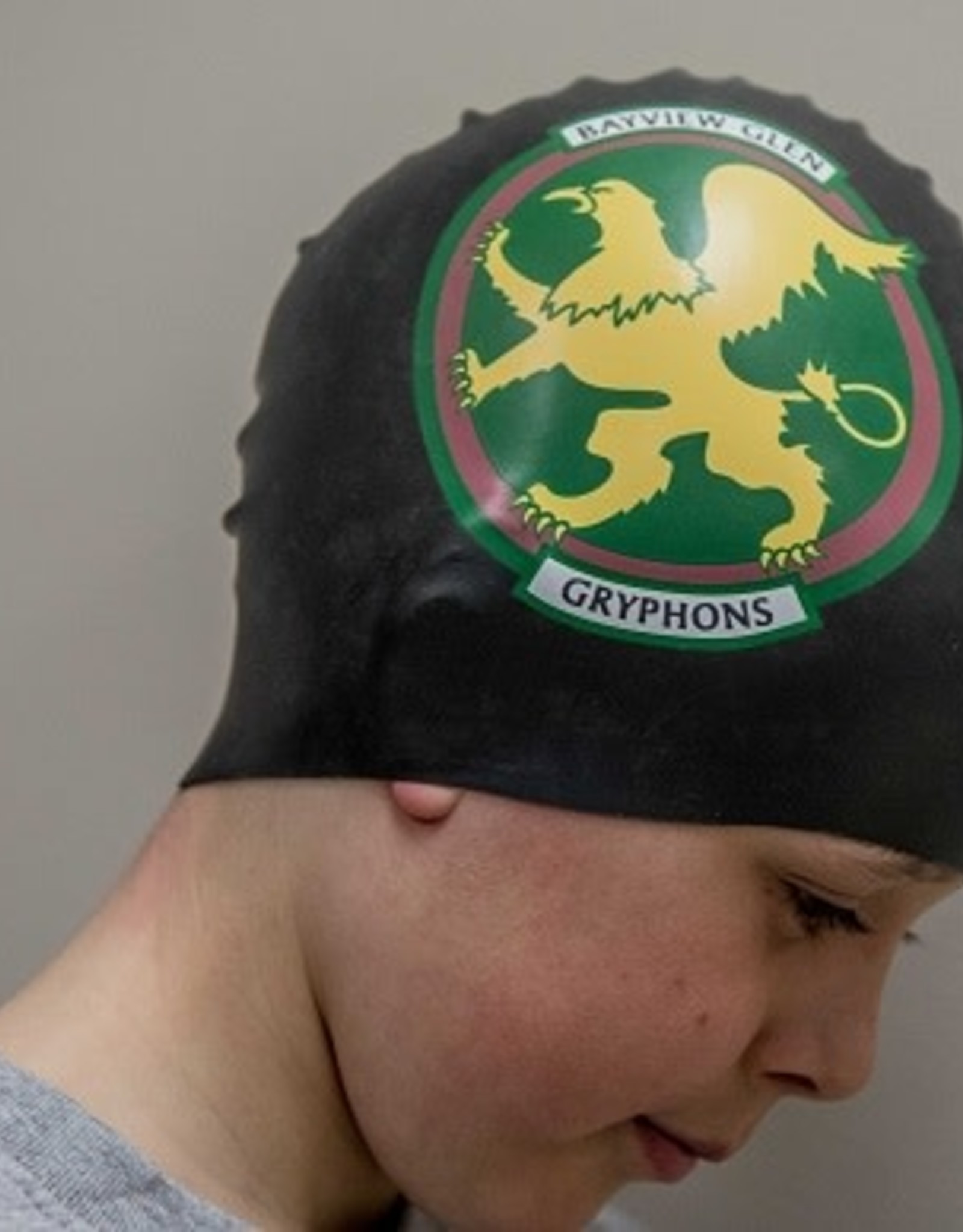 Swim Team Cap BLK GRYPHON