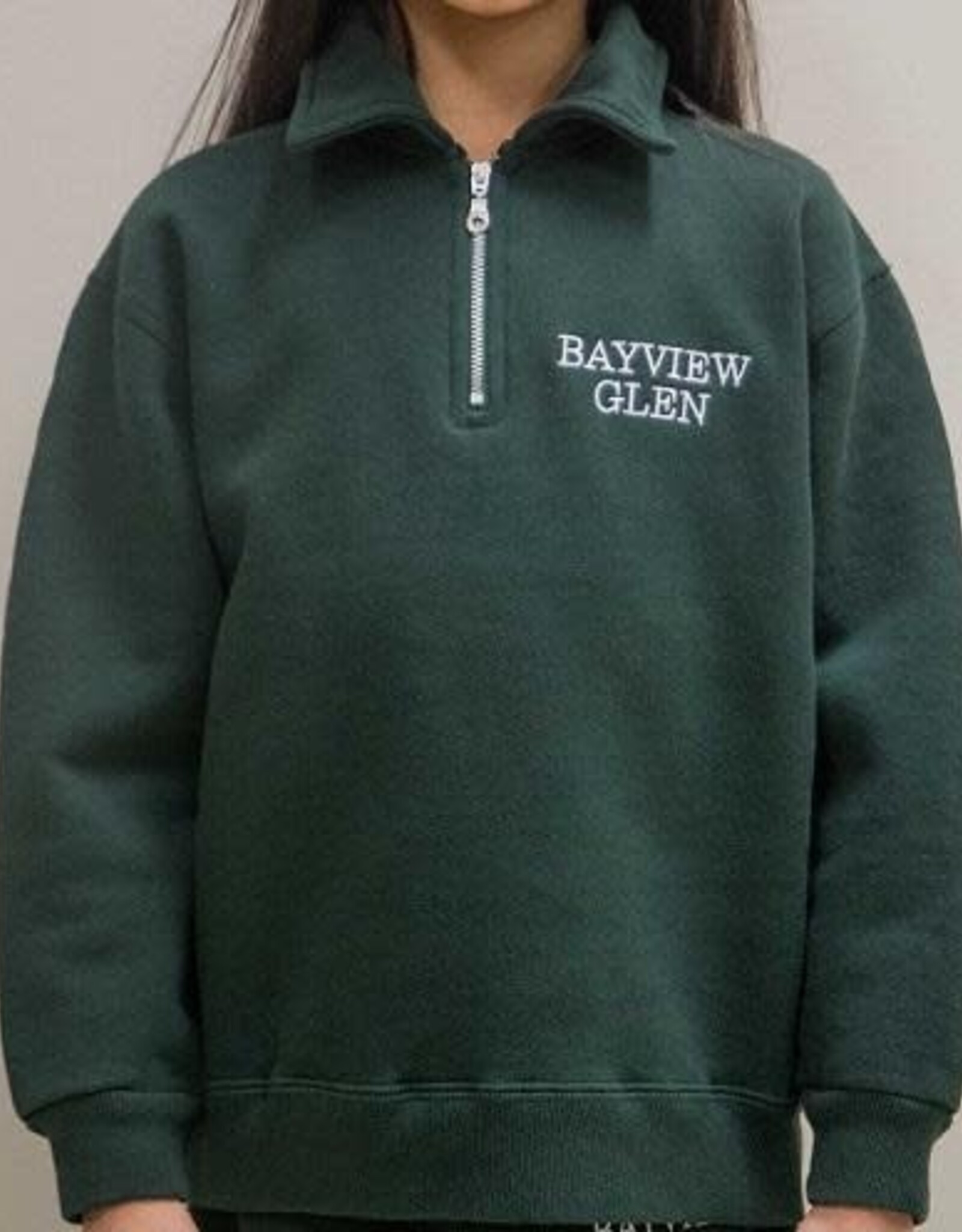 Green 1/4 Zip Pullover Child & Youth