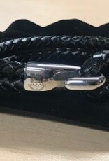 Leather Woven BVG Bracelet - CLEARANCE
