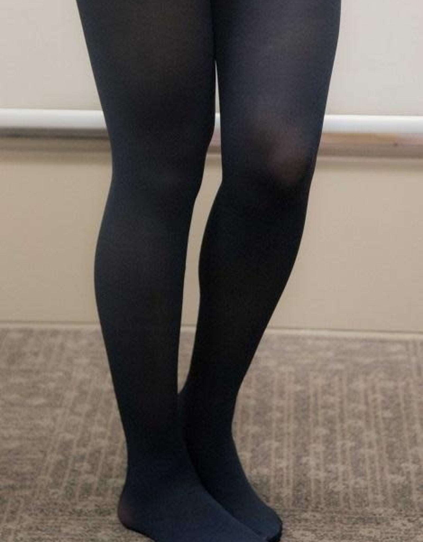 Navy Microfibre Tights Ladies