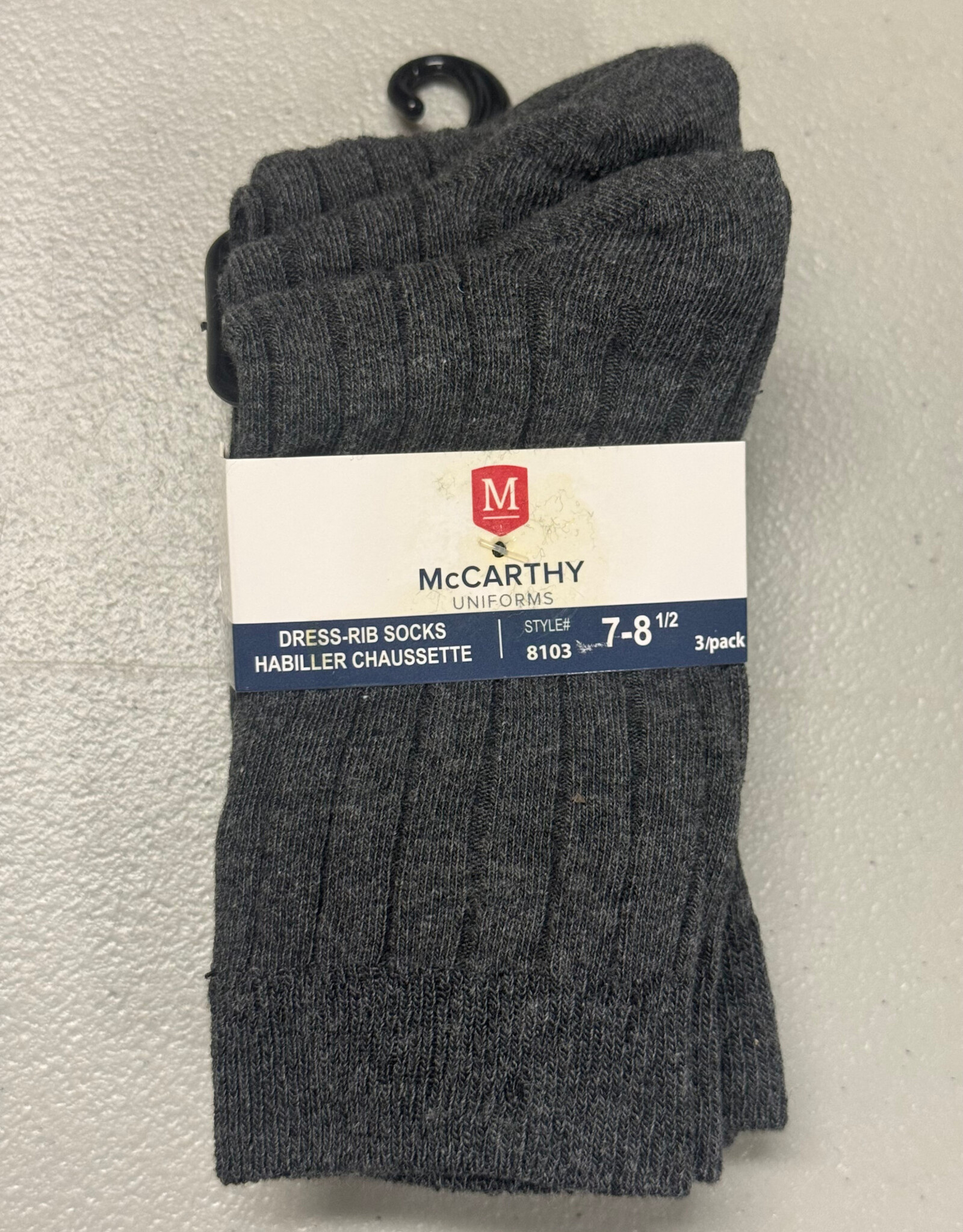 Grey Pant Socks Youth - 3 in a pack