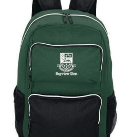Backpack Green Bayview Glen logo