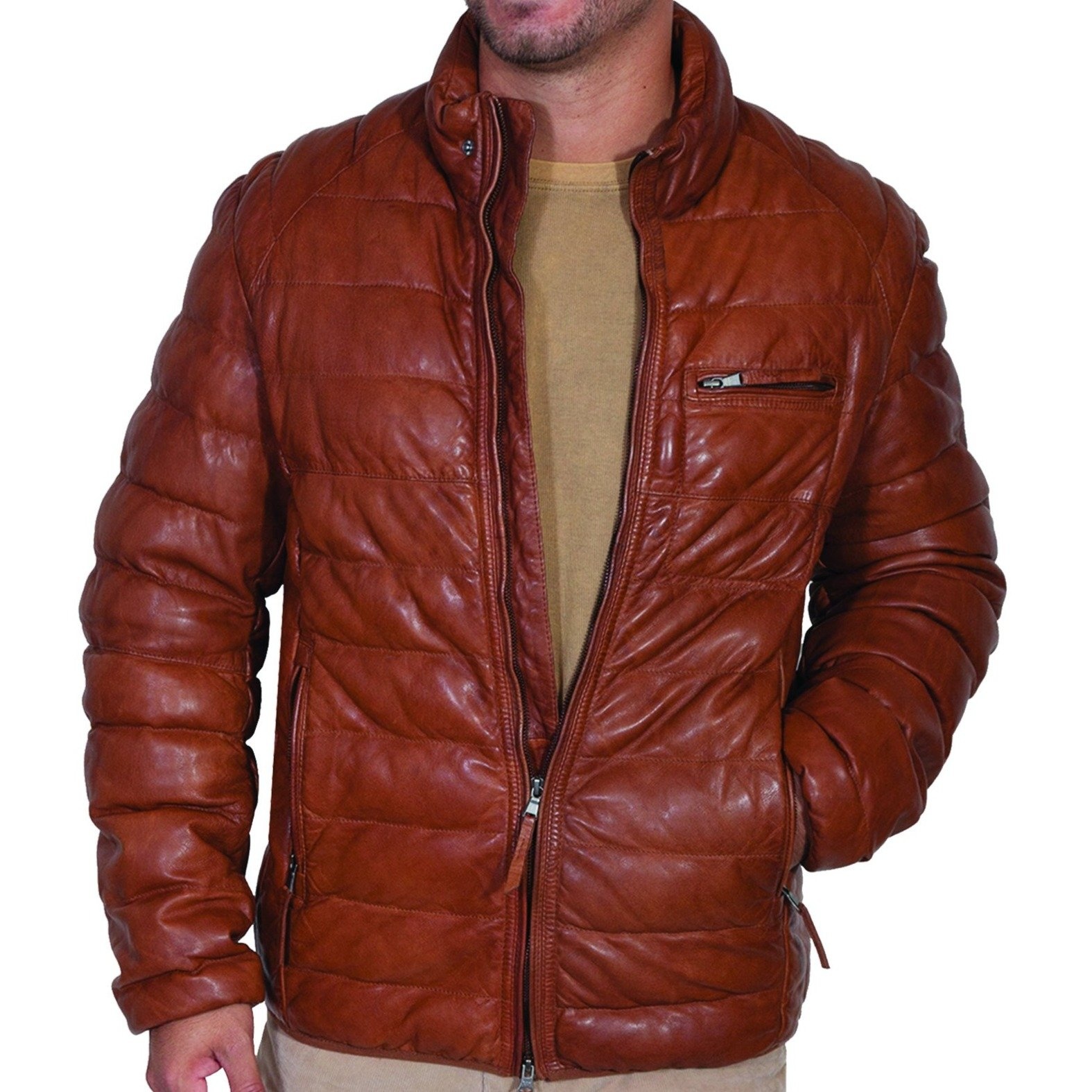 Scully Ribbed Leather Jacket Head West