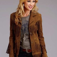 Stetson Stetson | Leather Fringe Jacket | Brown