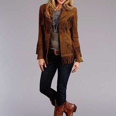 Stetson Stetson | Leather Fringe Jacket | Brown