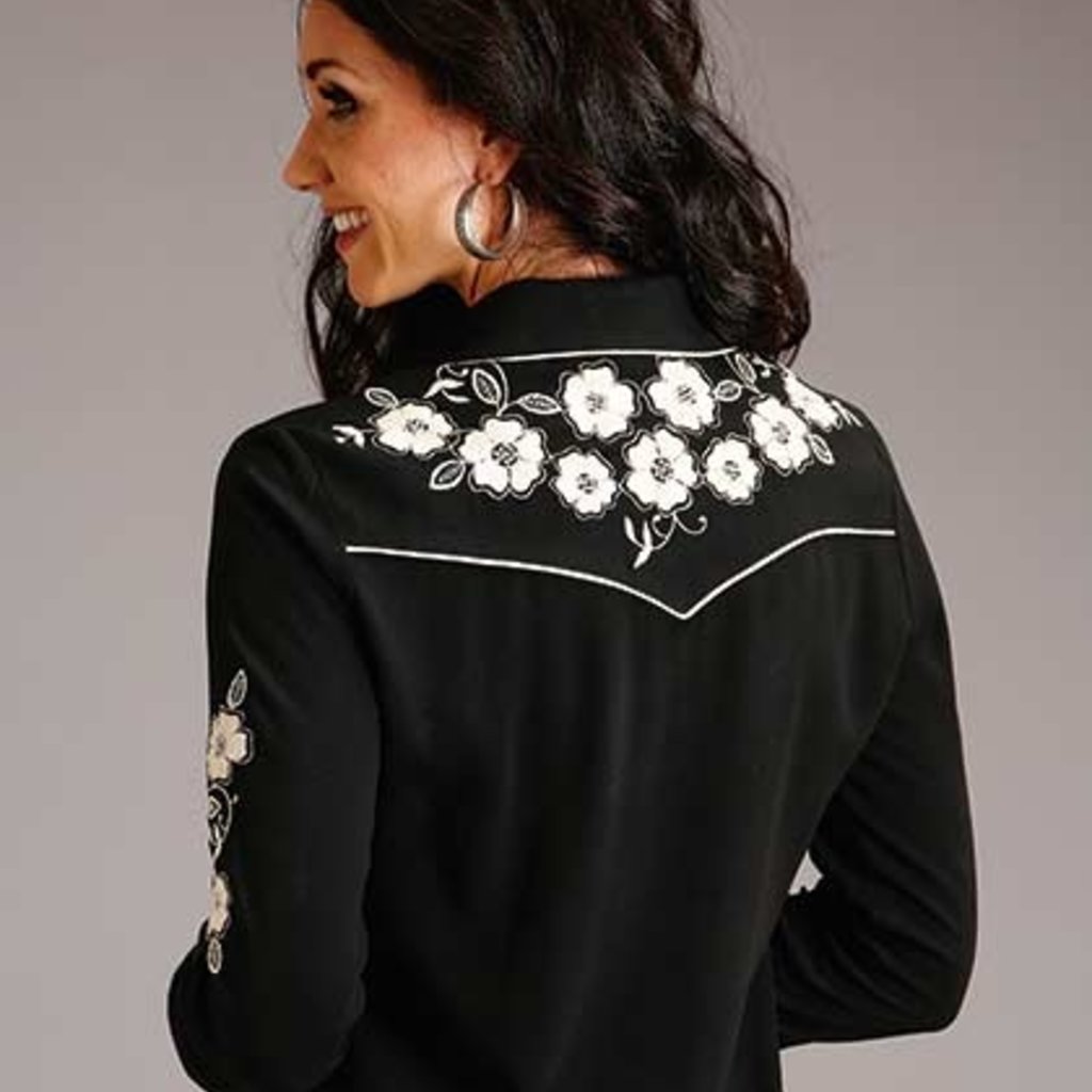 Stetson Stetson | Western Embroidered Snap Shirt | Black