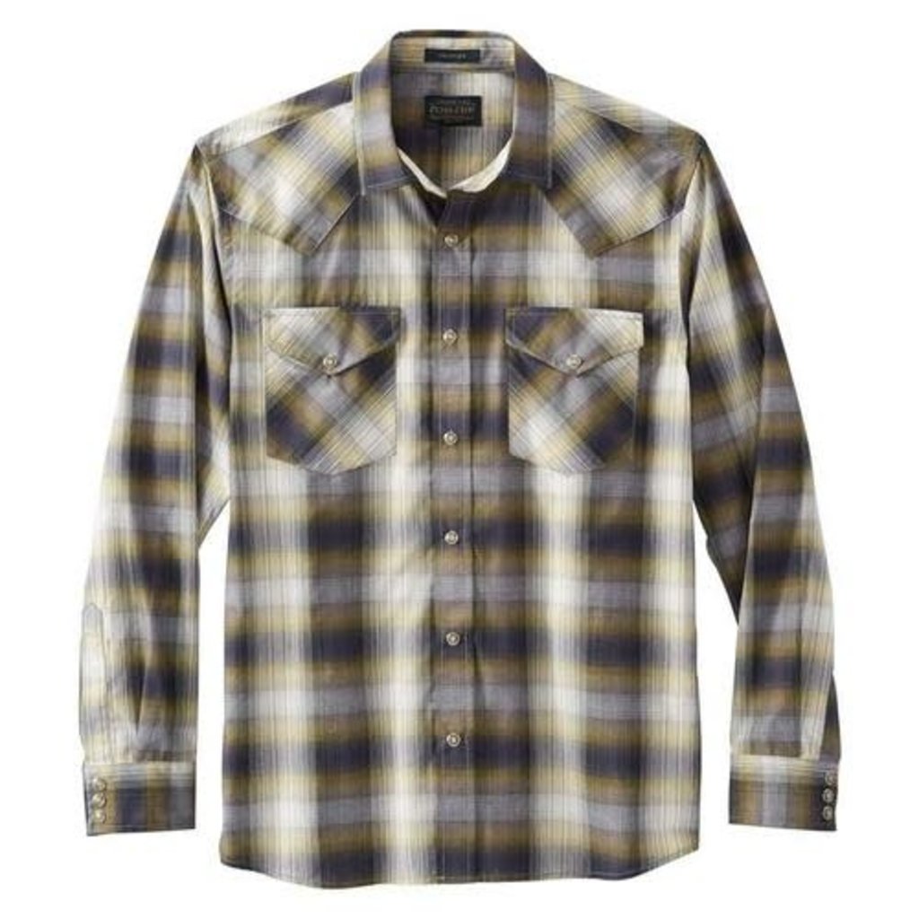 Pendleton Pendleton | Frontier Shirt | Grey/Navy Plaid