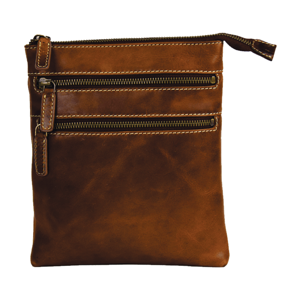 Rugged Earth Rugged Earth | Zip Leather Purse | Brown