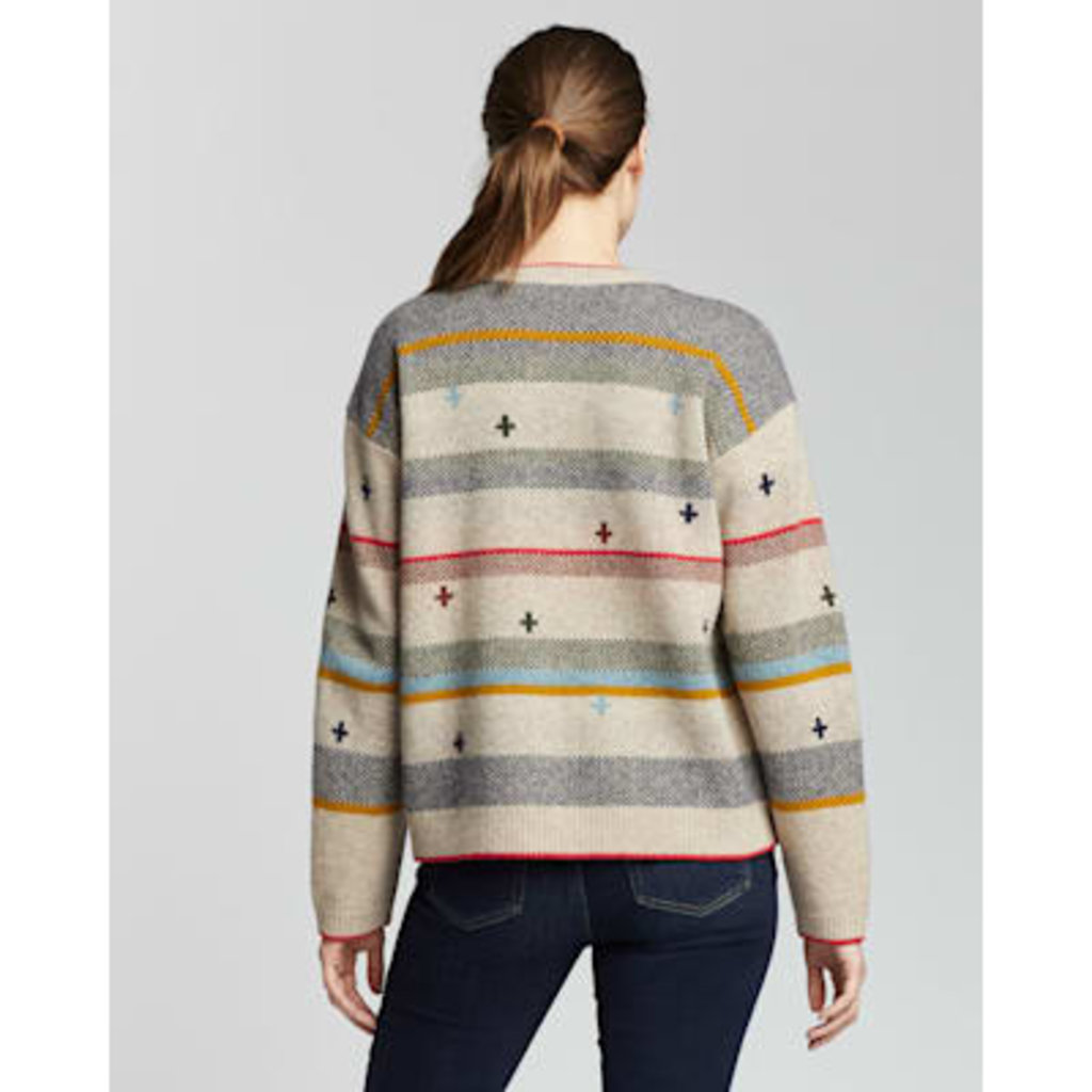 Pendleton Bridger Stripe Sweater | Tan Heather Stripe