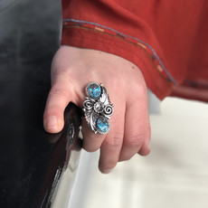 Native Images Sterling | Sleeping Beauty Turquoise Ring | Size 7 3/4