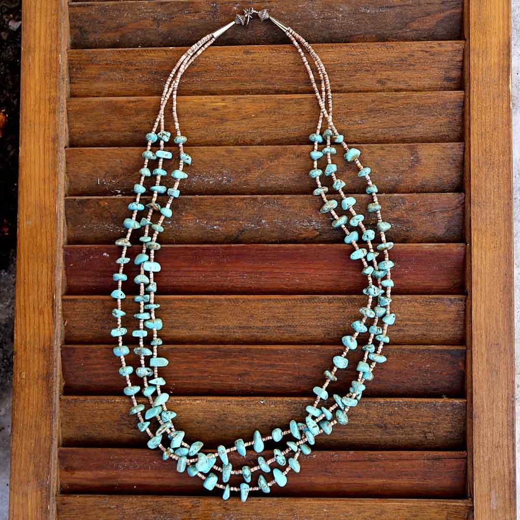 Native Images Turquoise | #8 Heishi Shell Necklace