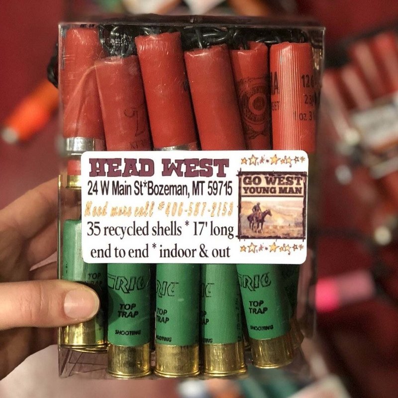 Hank’s Bunk House Upcycled Shotgun Shell Lights | Red & Green