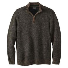 Pendleton Pendleton | 1/4 Zip Shetland Sweater | Atlantic/Brown Heather