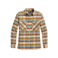 Pendleton Pendleton | Elbow Patch Flannel Shirt | Teal/Brown Check